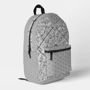 Keramik Grau Bedruckter Rucksack