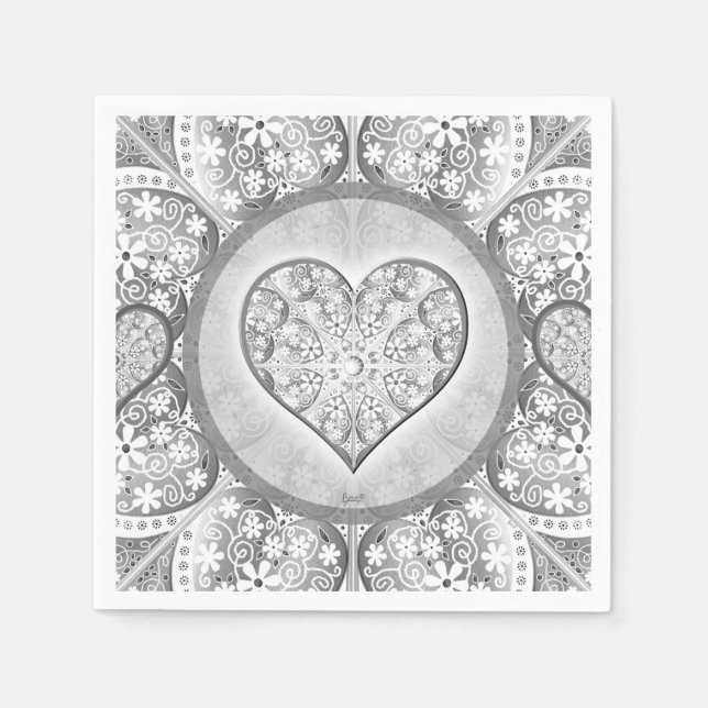 Keramik Grau Serviette (Vorderseite)