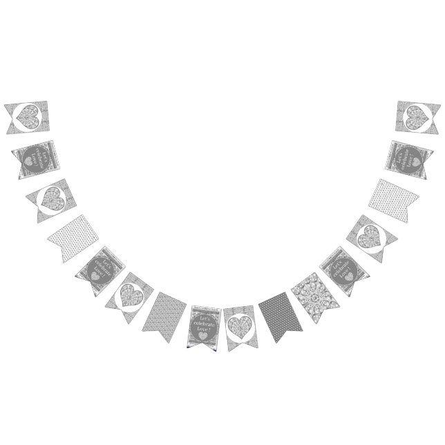 Keramik Grau Wimpelkette (Alle)