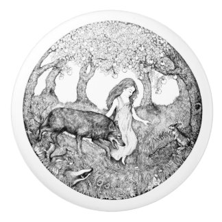 Keramik-Griffentwurf durch Rebekah van Kan Keramikknauf