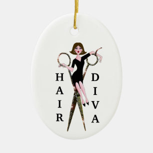 Keramik "Hair Diva" Keramik Ornament