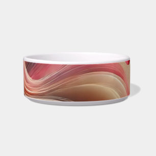 Keramik-Haustier-Schale mit abstraktem Design Napf