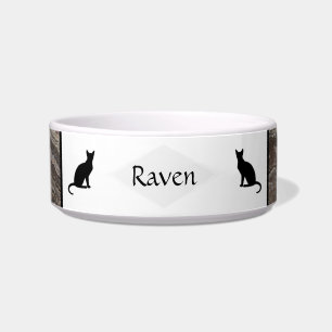Keramik Haustiere Bowl mit Katzen Brauner Marmor - Napf