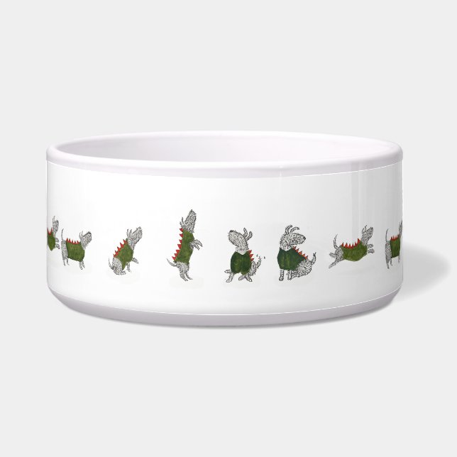 Keramik Hundeschüssel mit Ty Napf (Vorderseite)