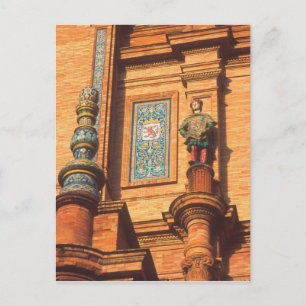 Keramik im Detail auf der Plaza de Espana im Postkarte