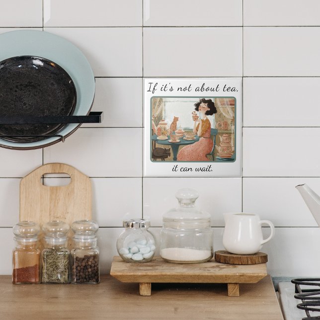 Keramik im Retrostil Fliese (Ceramic wall tile)