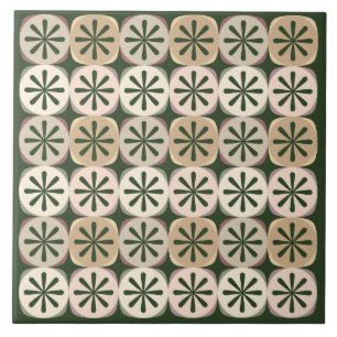 Keramik in grünen Scheiben Fliese