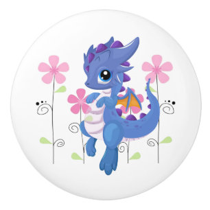Keramik Kabinett Knob Dragon Keramikknauf
