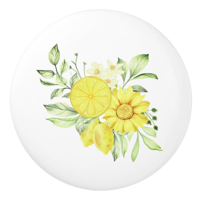 Keramik Kabinett Knob-Lemons Keramik Knob Keramikknauf (Vorderseite)