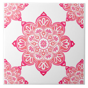 Keramik Kachel rote Medaillen Küche Backsplantat