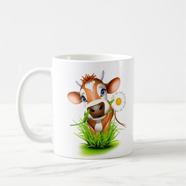 Keramik Kaffee Tasse Cow Tasse (Links)