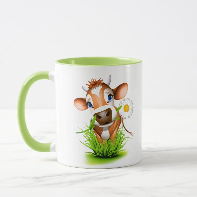 Keramik Kaffee Tasse Cow Tasse (Links)