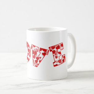 Keramik Kaffee Tasse-Valentine Herz Kaffeetasse