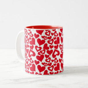 Keramik Kaffee Tasse-Valentine Herz Zweifarbige Tasse