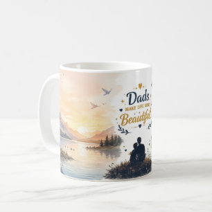 Keramik-Kaffeetasse mit Vollumbruch - Vatertagsges Kaffeetasse
