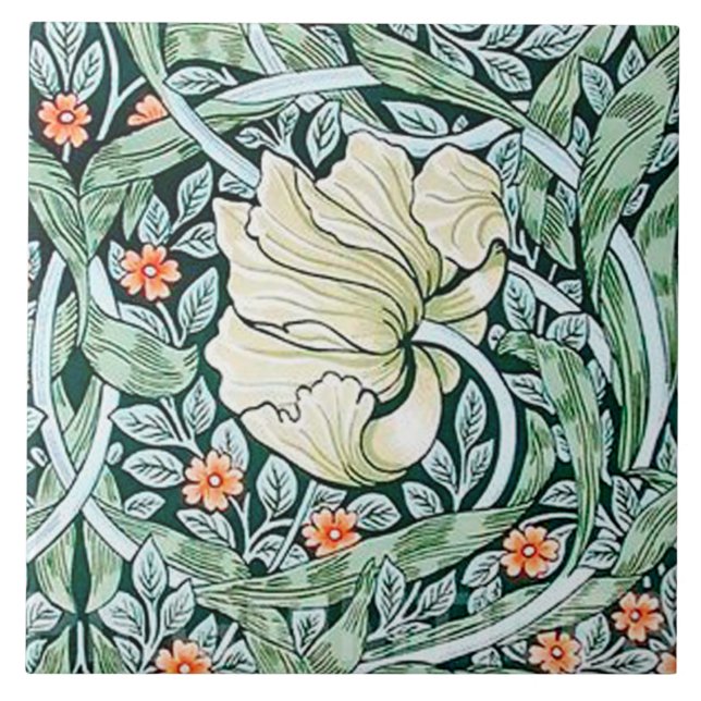 Keramik Kamin William Morris entwirft 011 Fliese (Vorderseite)