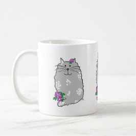 Keramik-Katze-Tasse mit Laune Kaffeetasse