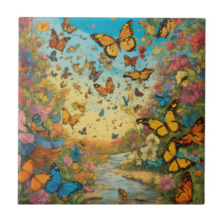 Keramik, klein (4,25" x 4,25") fliese