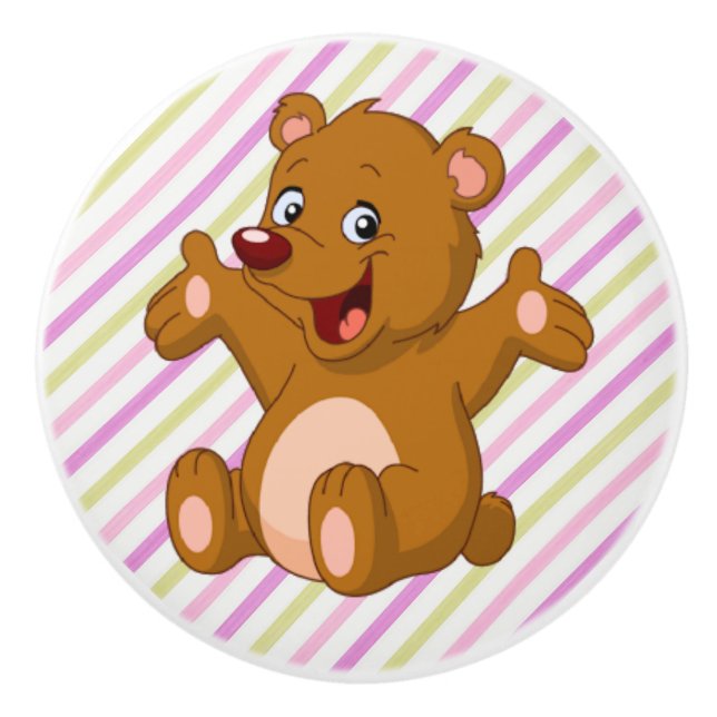 Keramik Knob/Bär Keramikknauf (Vorderseite)