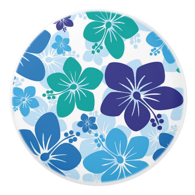 Keramik Knob/Blume Keramikknauf (Vorderseite)