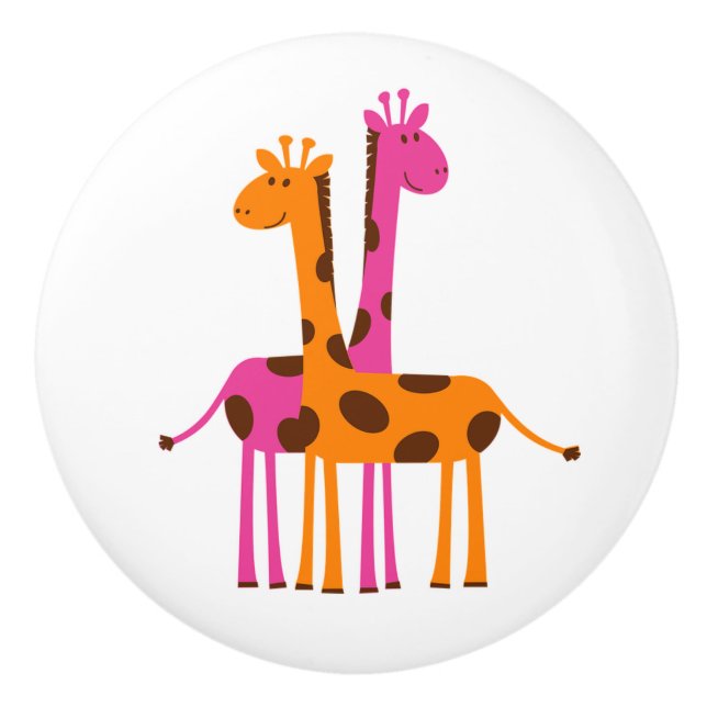 Keramik Knob/Giraffen Keramikknauf (Vorderseite)