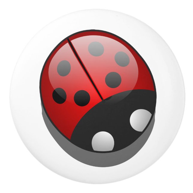 Keramik Knob/Ladybug Keramikknauf (Vorderseite)
