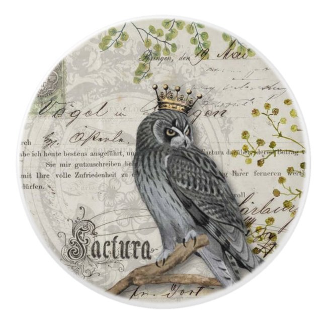 Keramik-Knobs an der Tür/Tafel - King Falcon Keramikknauf (Vorderseite)