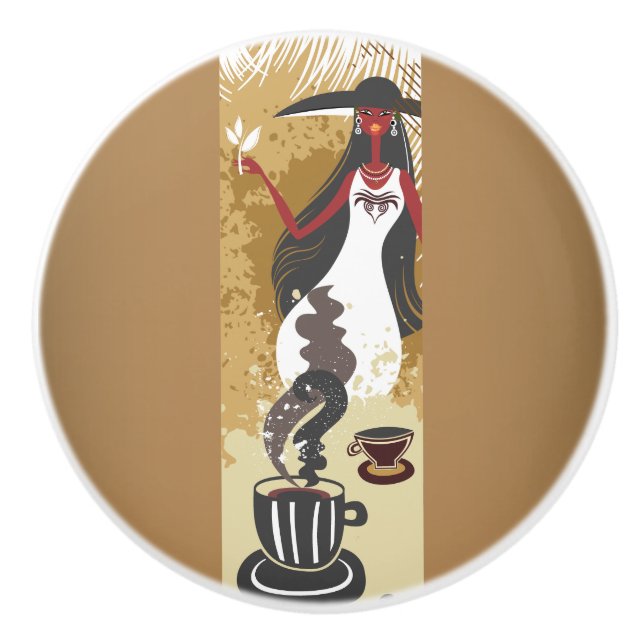 Keramik-Knochen Keramikknauf (Vorderseite)