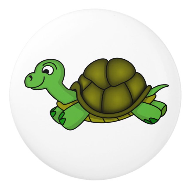 Keramik-Knochen/Schildkröte Keramikknauf (Vorderseite)