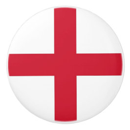 Keramik Knopf ziehen mit Flagge von England, Verei Keramikknauf