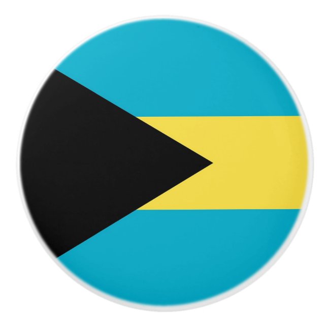 Keramik Knöpfe ziehen mit Flagge Bahamas Keramikknauf (Vorderseite)