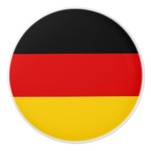 Keramik Knöpfe ziehen mit Flagge Deutschlands Keramikknauf
