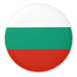 Keramik knöpfen mit Flagge Bulgariens Keramikknauf