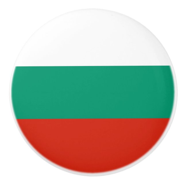Keramik knöpfen mit Flagge Bulgariens Keramikknauf (Vorderseite)