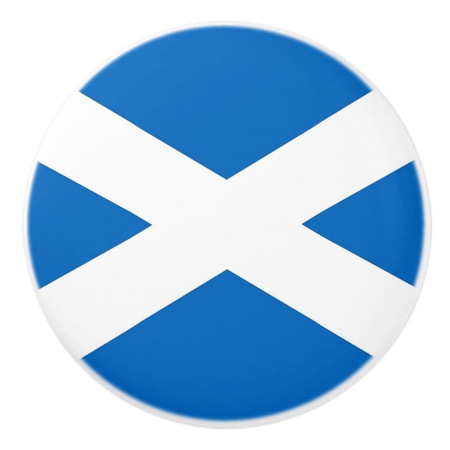 Keramik knöpfen mit Flagge von Schottland, Vereini Keramikknauf (Vorderseite)