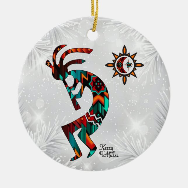 Keramik Kokopelli Ornament (Vorne)