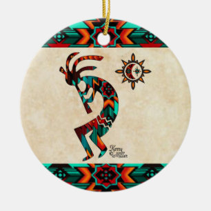 Keramik Kokopelli Ornament