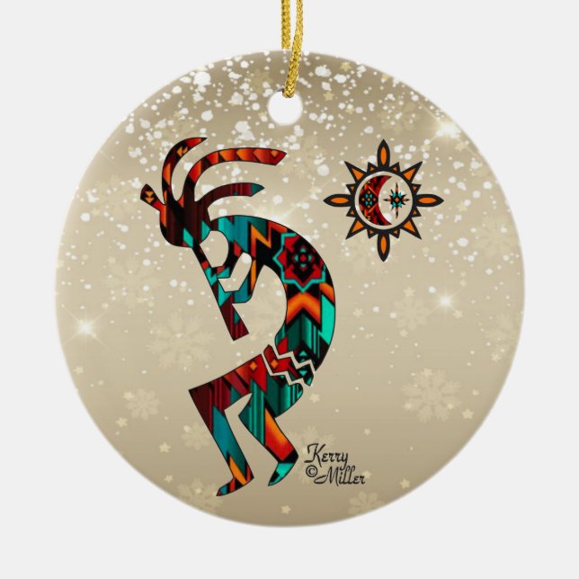 Keramik Kokopelli Ornament (Vorne)