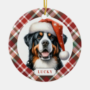 Keramik-Kreisornament Greater Swiss Mountain Dog Keramik Ornament