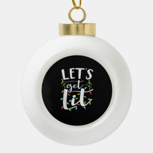 KERAMIK Kugel-Ornament