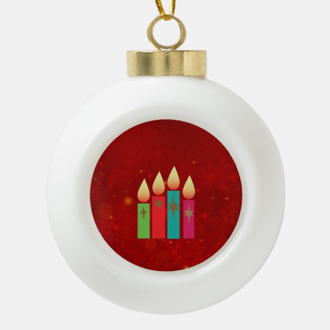Keramik Kugel-Ornament (Vorderseite)