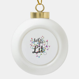 KERAMIK Kugel-Ornament