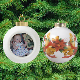 Keramik-Kugel-Ornament Fügen Sie Ihr Foto hinzu Keramik Kugel-Ornament