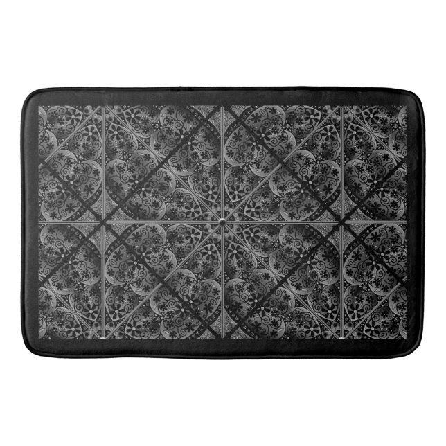 Keramik Lace Black Badematte (Vorderseite)