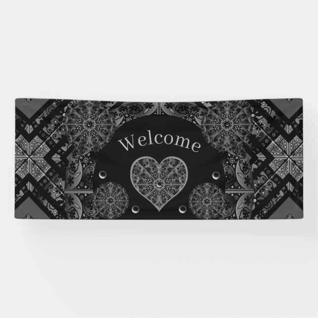 Keramik Lace Black Banner (Horizontal)