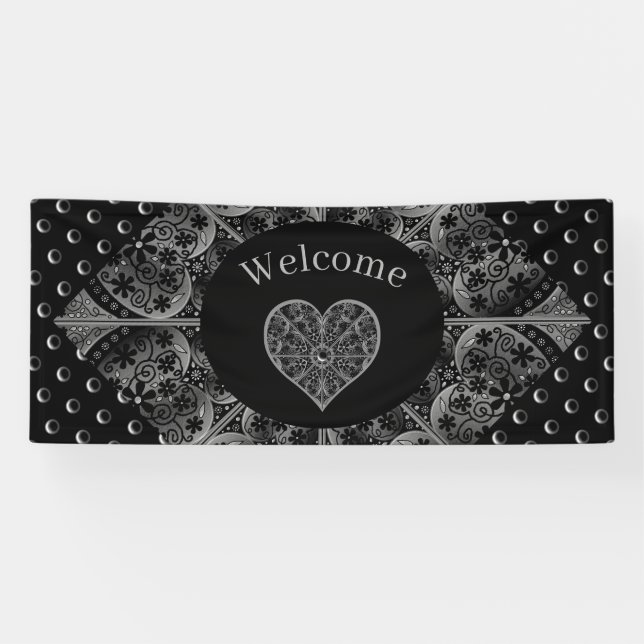 Keramik Lace Black Banner (Horizontal)