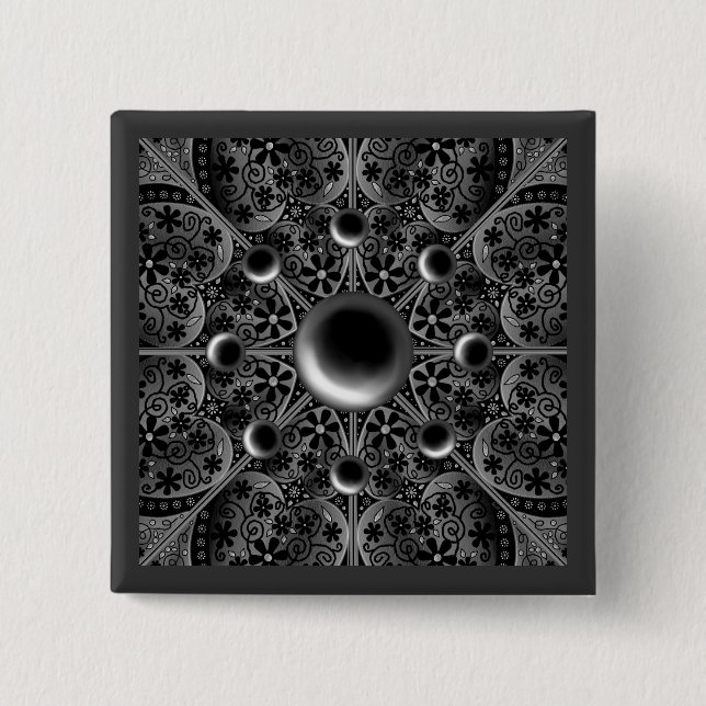 Keramik Lace Black Button (Vorderseite)