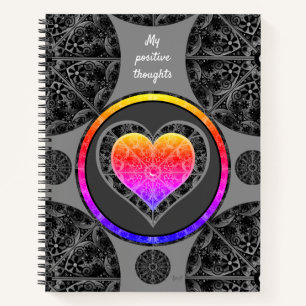 Keramik Lace Black Notizbuch