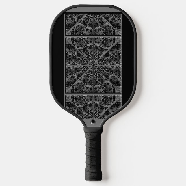 Keramik Lace Black Pickleball Schläger (Vorderseite)