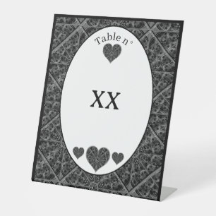 Keramik Lace Black Sockelschild